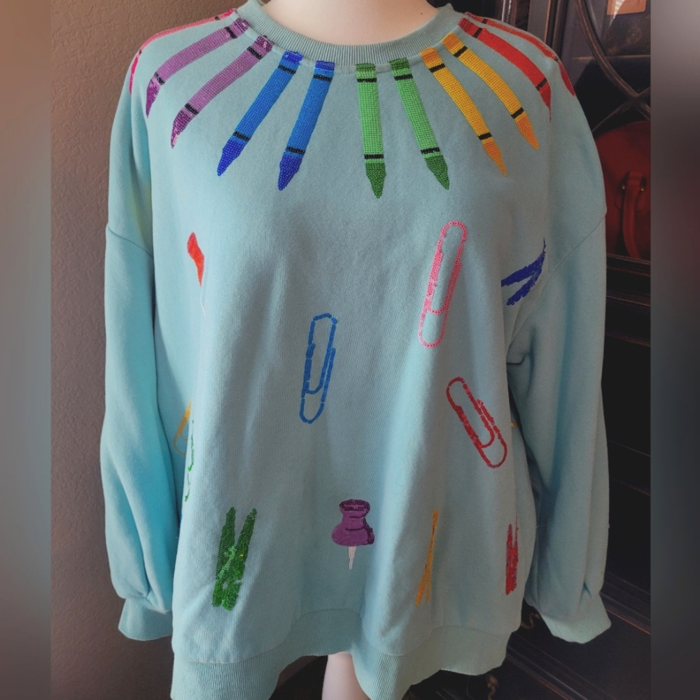 Queen of Sparkles Teacher Sweatshirt